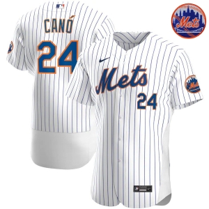 Men's Robinson Cano White Home 2020 Authentic Player Team Jersey