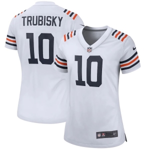 Women's Mitchell Trubisky White 2019 Alternate Classic Player Limited Team Jersey
