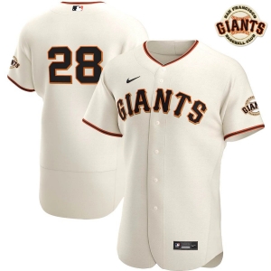 Men's Buster Posey Cream Home 2020 Authentic Player Name Team Jersey