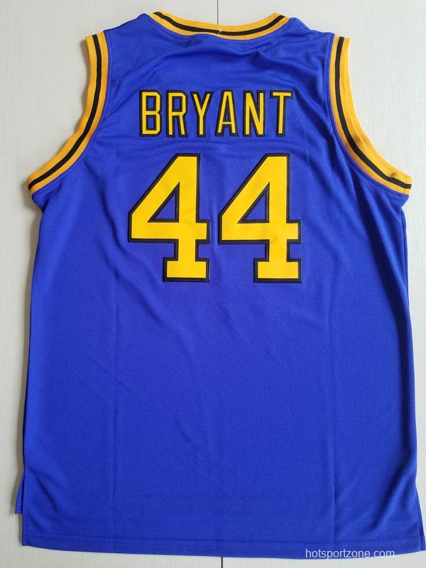 Bryant 44 Crenshaw High School Blue Basketball Jersey