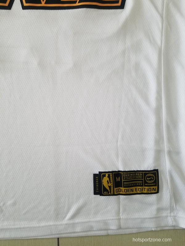 Donovan Mitchell 45 White Golden Edition Jersey