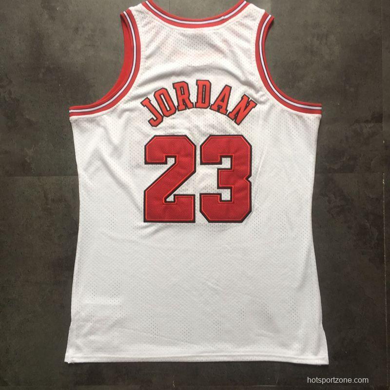 Men's Michael Jordan White Retro Classic Team Jersey