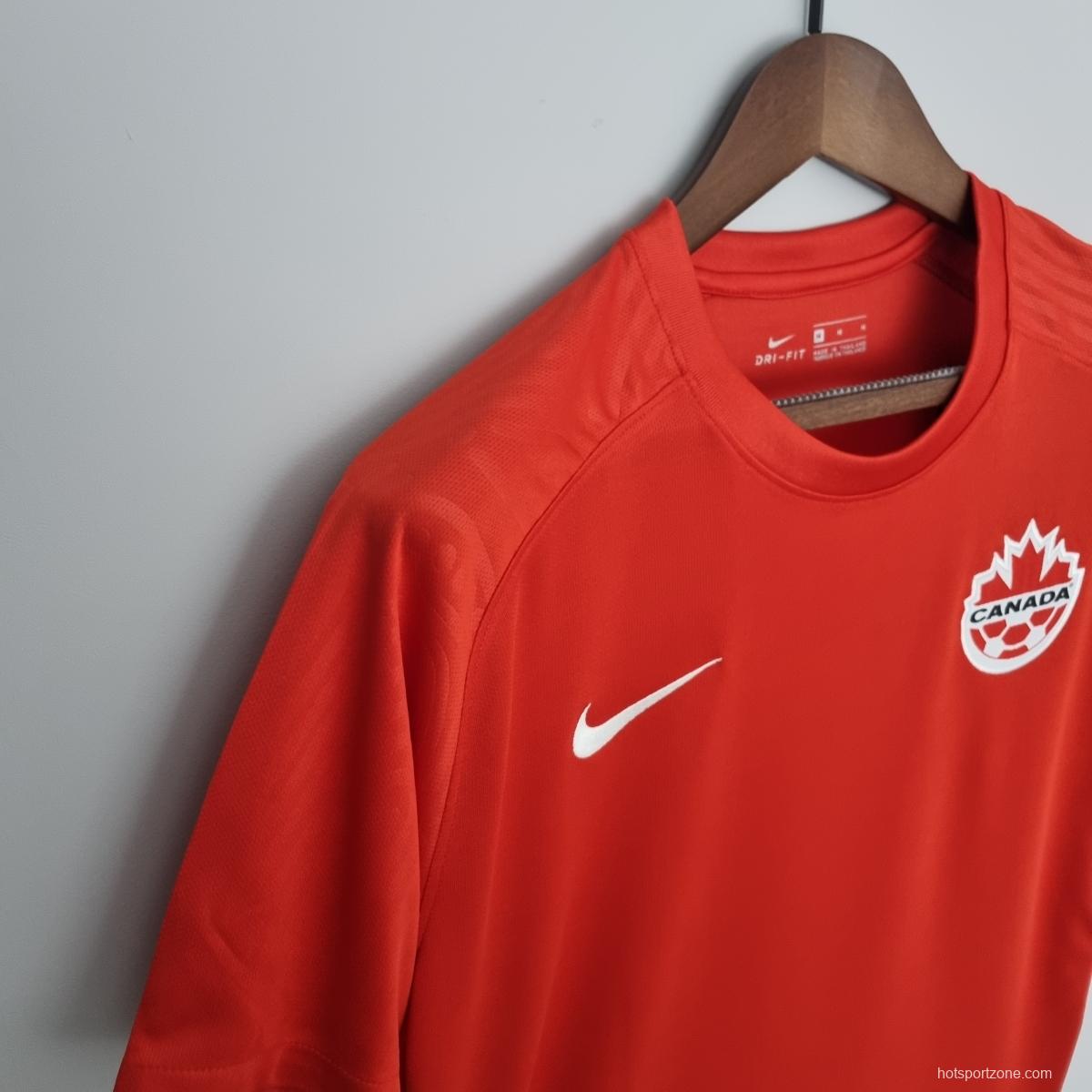2022 Canada home Soccer Jersey