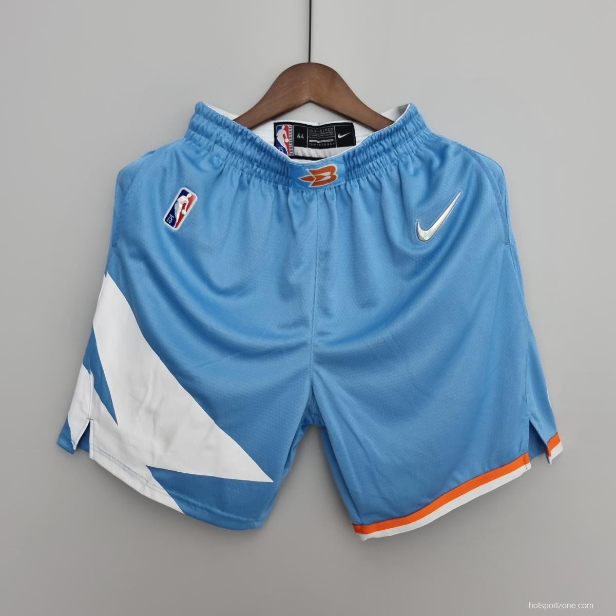 2022 Los Angeles Clippers City Edition Blue NBA Shorts