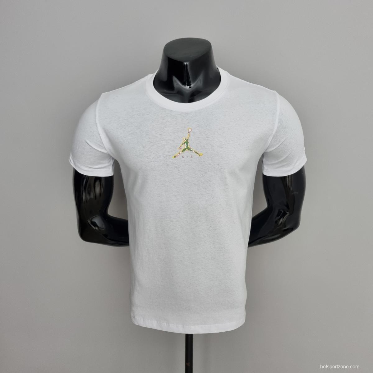 Mens Jordan Casual White T-Shirts #K000155