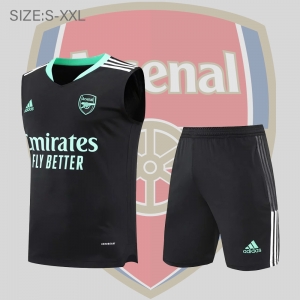 21/22 Arsenal Vest Training Kit Black