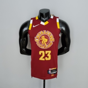2022 Cleveland Cavaliers JAMES#23 Urban Edition Red NBA Jersey