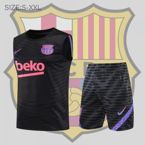 21/22 Barcelona Vest Training Kit Black