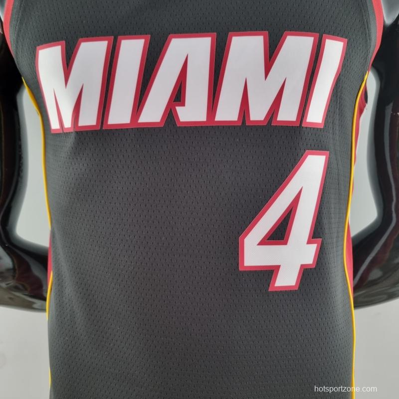 75th Anniversary Miami Heat OLADIPO#4 Black NBA Jersey