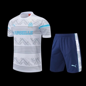 22/23 Marseille Grey Short Sleeve Training Jersey: