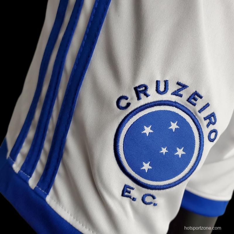 22/23 Cruzeiro Home Kids Size 16-28 Soccer Jersey