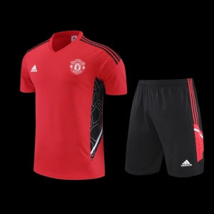 22/23 Manchester United Red Short Sleeve Training Kit: