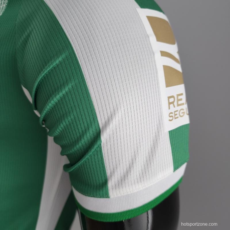 Player Version 22/23 Real Betis King's Cup Version Home  Soccer Jersey