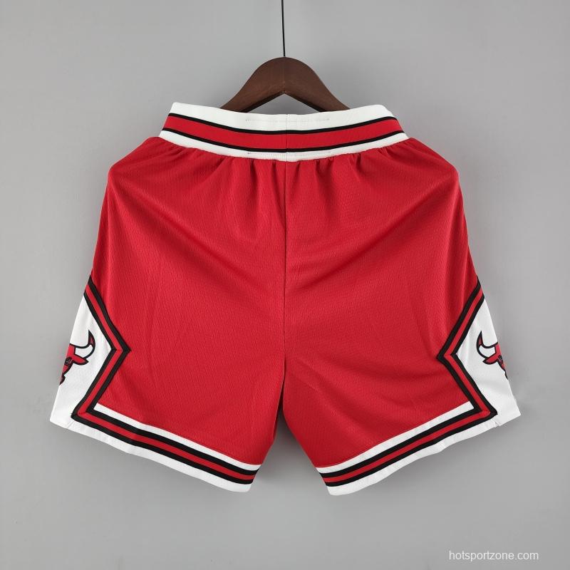 Chicago Bulls Red NBA Shorts 