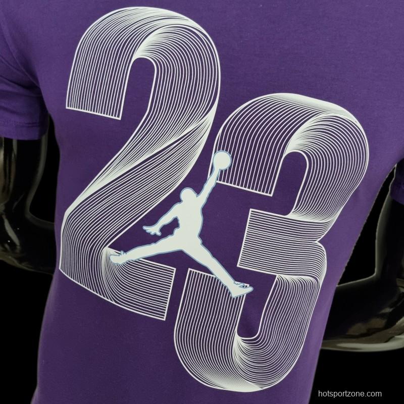 2022 NBA Jordan 23 Purple T-shirts #0050