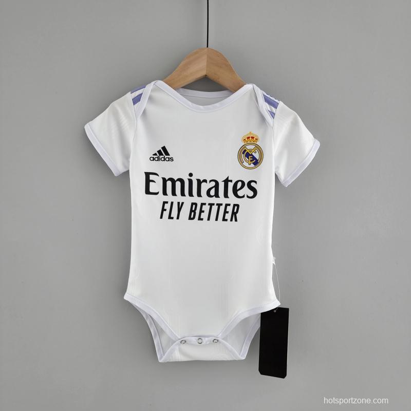22/23 Real Madrid Home Baby Jersey 6-18 Month KM#0016
