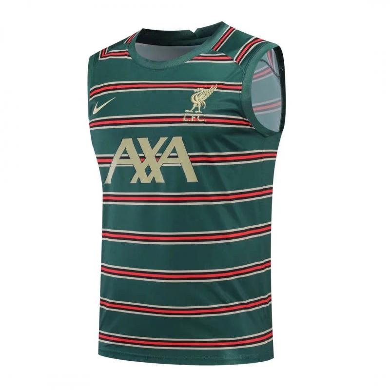 22/23 Liverpool Pre-match Training Jersey Green Vest
