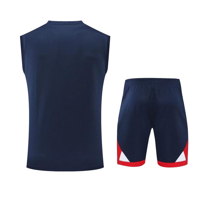 22/23PSG Royal Blue Red Bar Pre-match Training Jersey Vest
