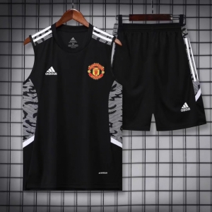 22/23 Manchester United Pre-Training Jersey Black Vest