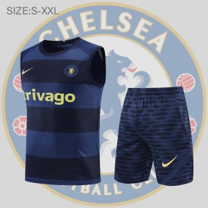 22/23 Chelsea Vest Training Jersey Kit Royal Blue