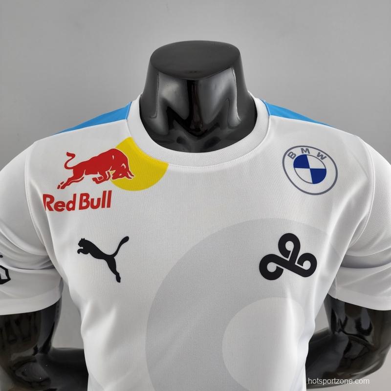 2022 F1 Red Bull /Bwm White T-shirts #0008