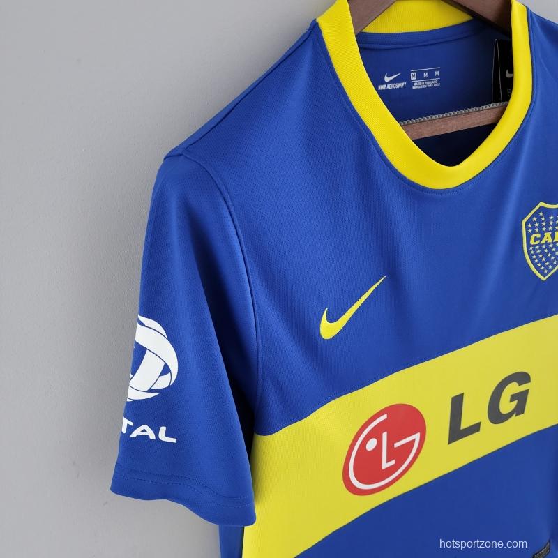 Retro 10/11 Boca Juniors Home Soccer Jersey