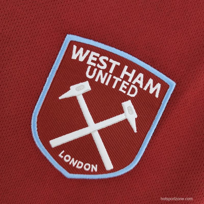22/23 West Ham United Home Soccer Jersey