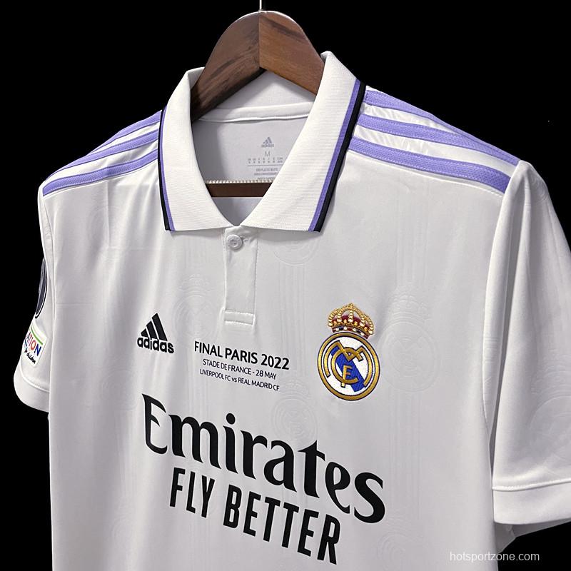 22/23 Real Madrid Home 14 Champions League Winner Soccer Jersey