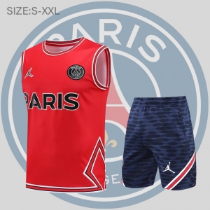 22/23 PSG Vest Training Jersey Kit Red