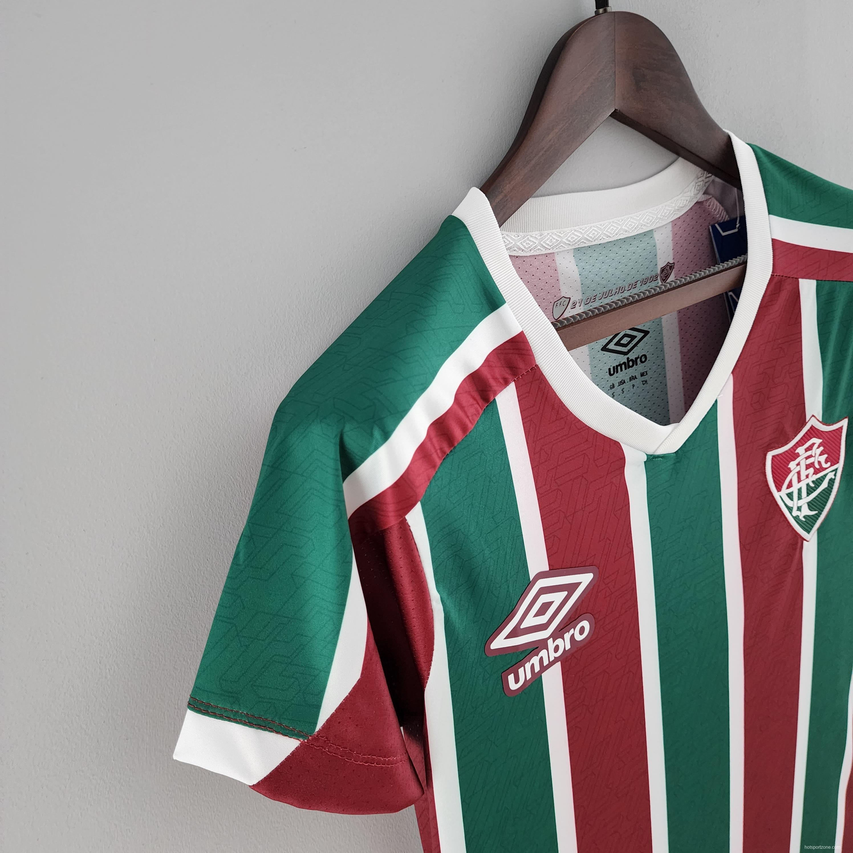 2022 Woman Fluminense Home Soccer Jersey