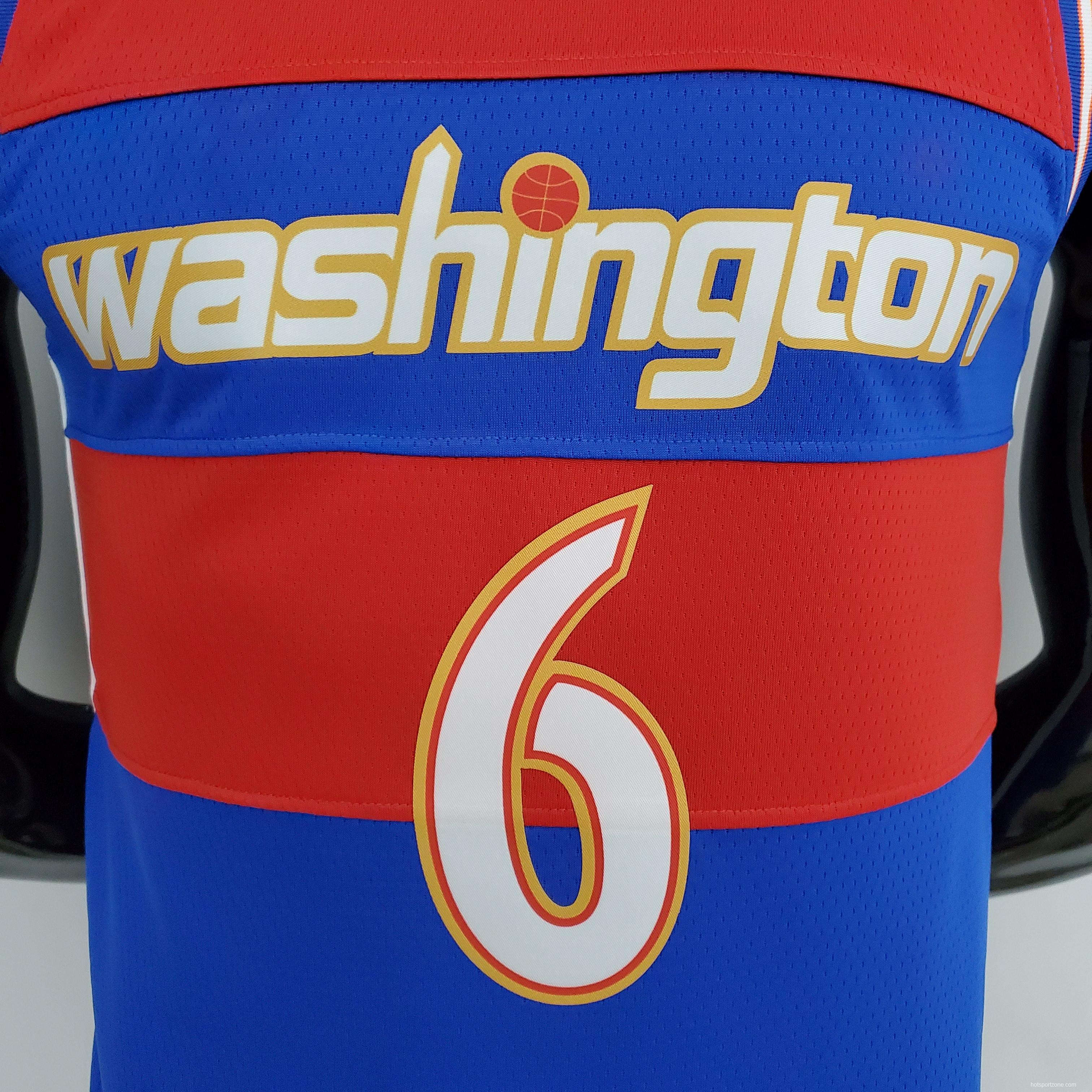 2022 Washington Wizards Harrell #6 Talent City Edition Blue-Red NBA Jersey