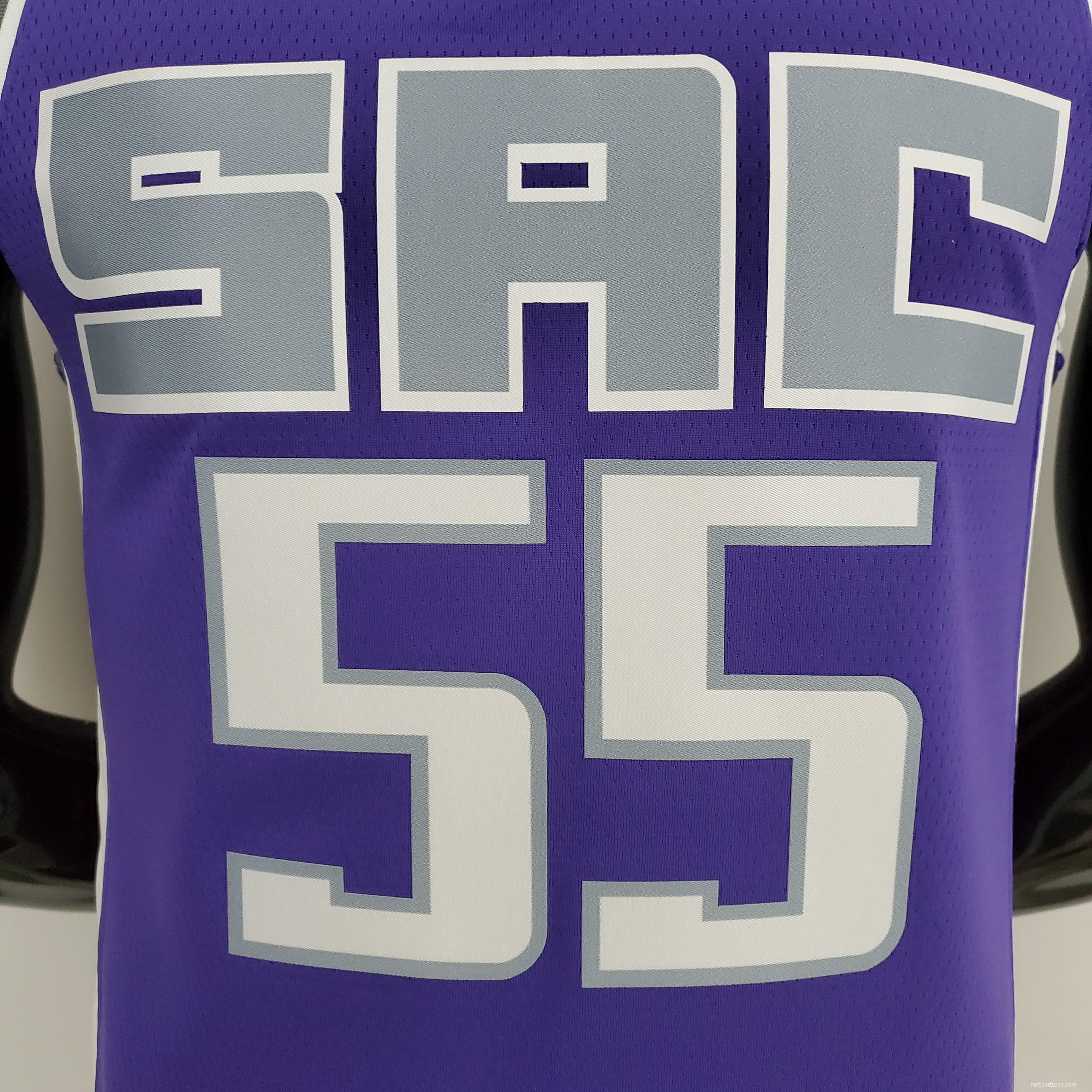 NBA 75th Anniversary Kings Williams#55 Black Purple