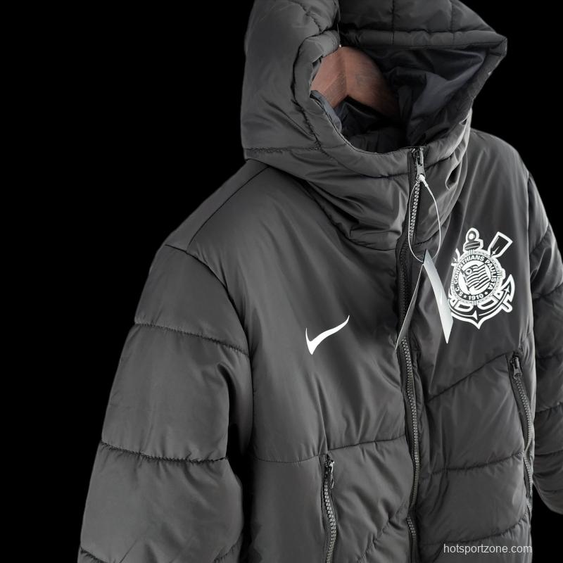 2022 Corinthians Down coat Jacket Black White Label