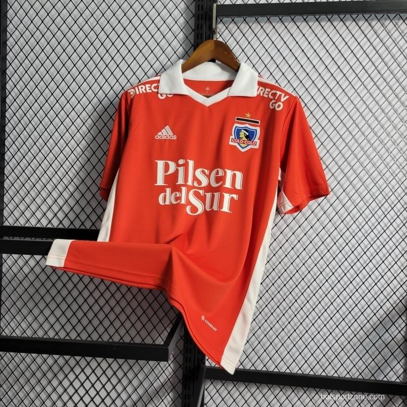 22/23 Colo Colo Third Red Soccer Jersey