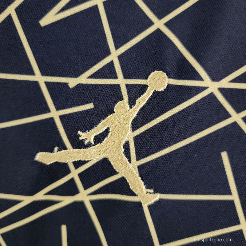 22/23 PSG Training Jersey Black And Gold Line