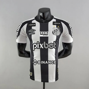 Player Version 22/23 Santos Away With All Sponsor Soccer Jersey