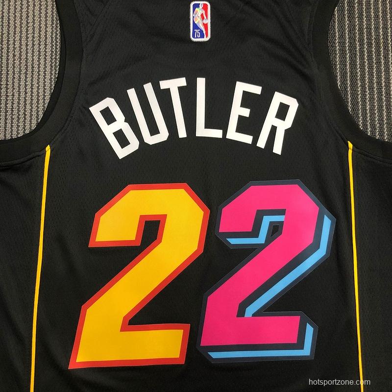NBA Miami Heat #22 Jimmy Butler 2021-2022 City Jersey Black