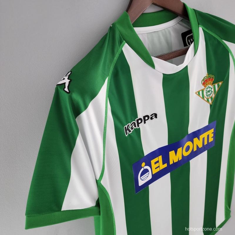 Retro Real Betis 01/02 Home Soccer Jersey