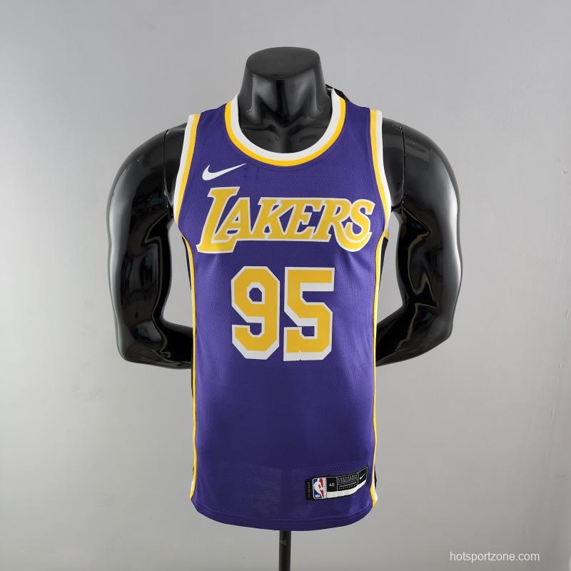 TOSCANO #95 Los Angeles Lakers Purple NBA Jersey