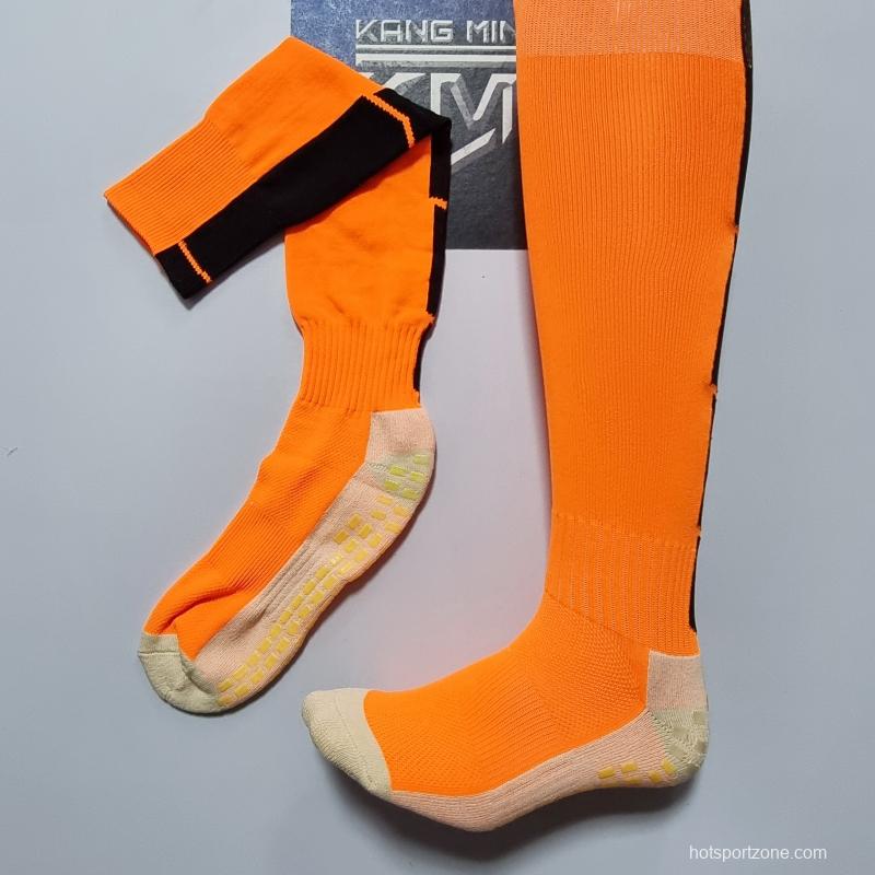 2022 Orange Long Top Non-Slip SOCKS#0090