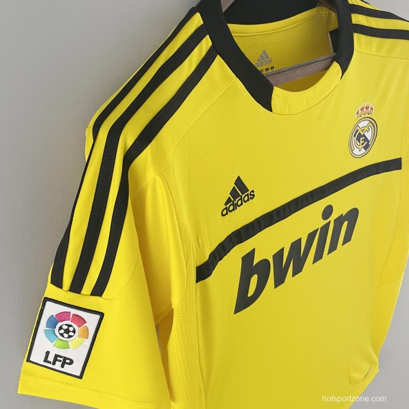Retro Real Madrid 11/12 Goalkeeper Yellow Jersey