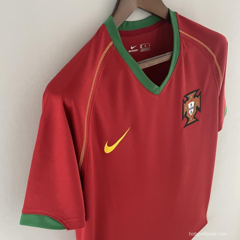 Retro Portugal 2006 Home Soccer Jersey