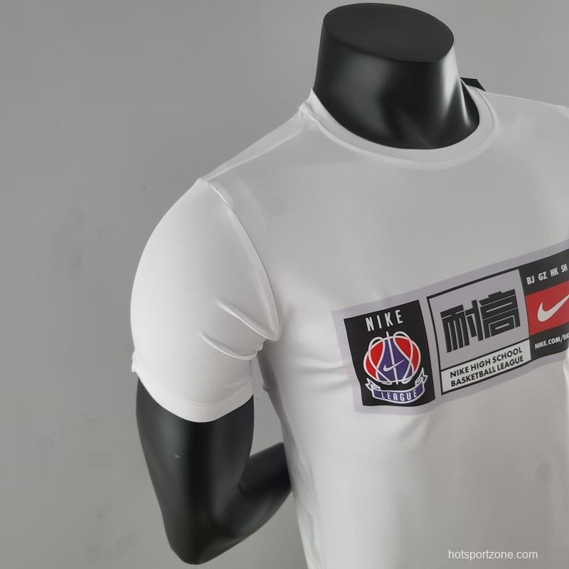 2022 NIKE White T-Shirts LOGO 耐高#K000237