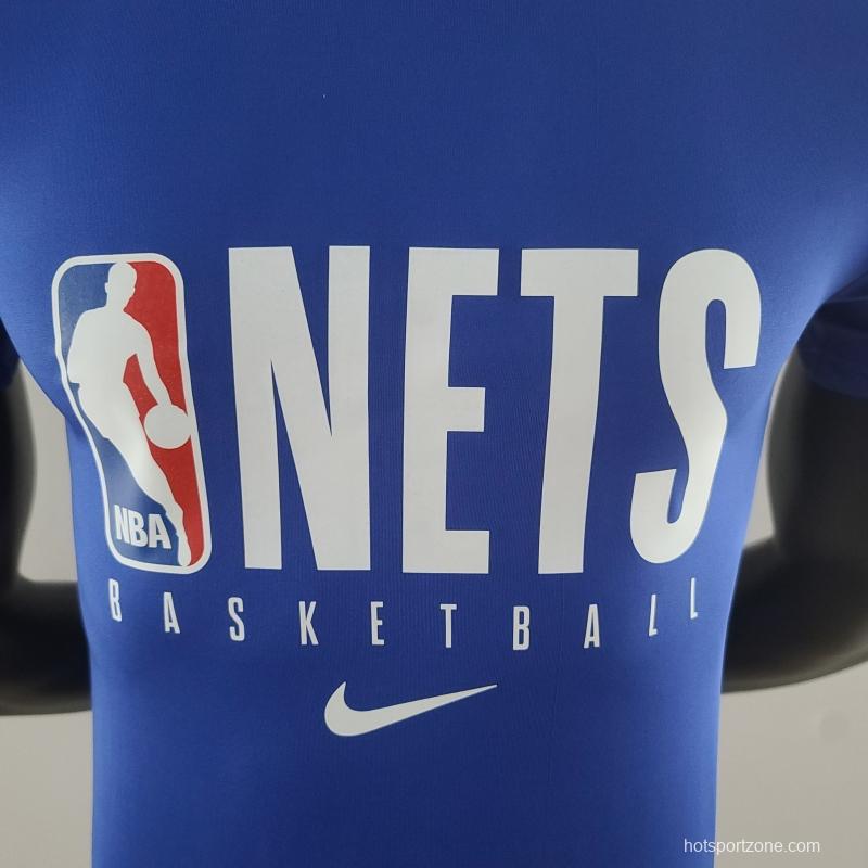 2022 NBA Nets Blue T-Shirts #K000228