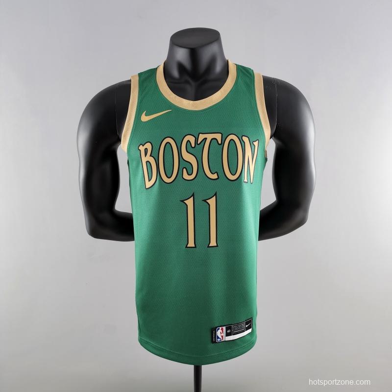 2020 IRVING #11 Boston Celtics City Edition Green NBA Jersey