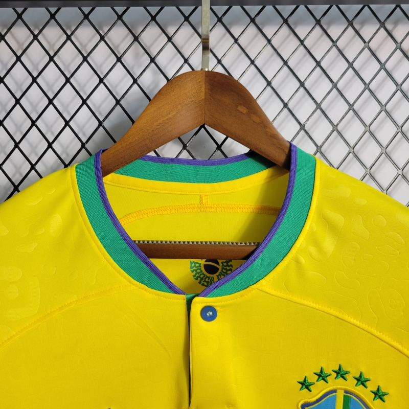 2022 Brazil Home Club World Cup National Team Soccer Jersey
