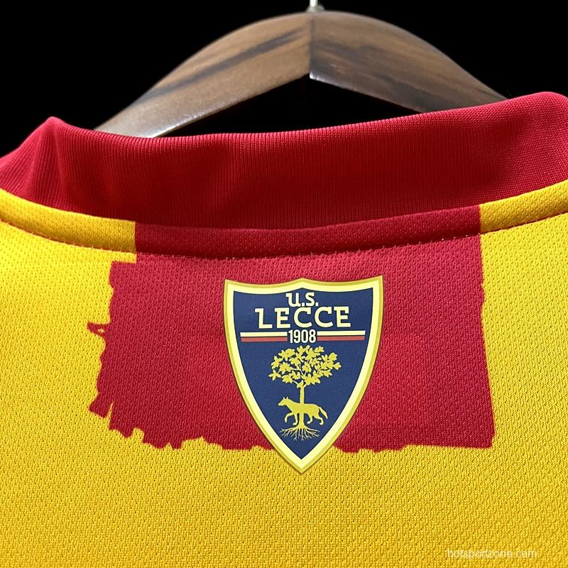 22/23 Lecce Home Soccer Jersey