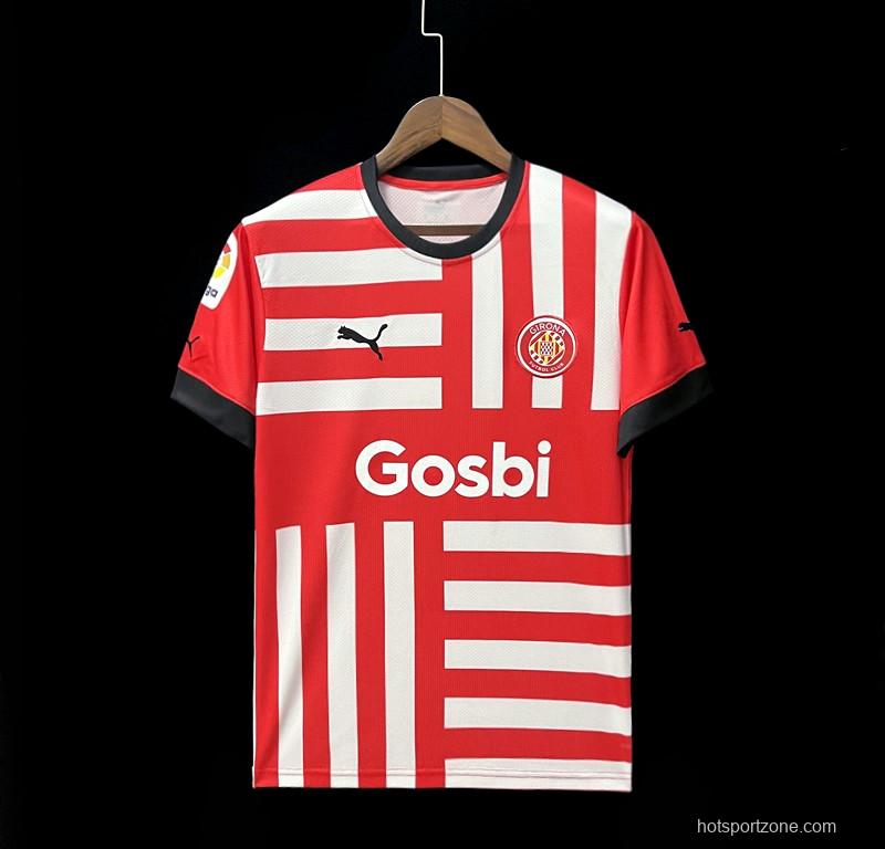 22/23 Girona home Soccer Jersey