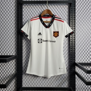 22/23 Woman  Manchester United Away Soccer Jersey