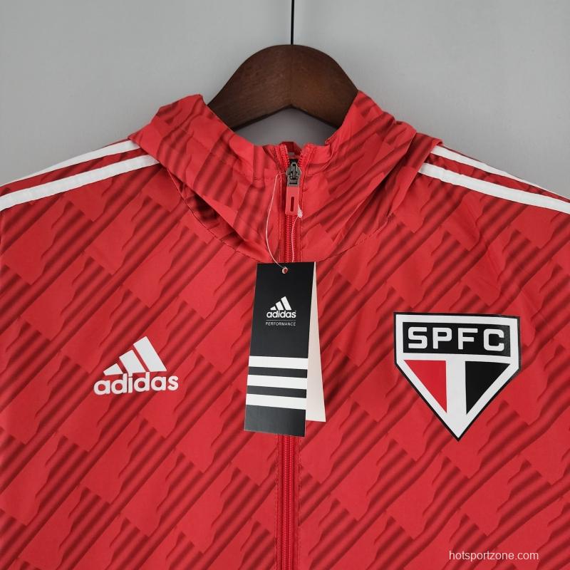 2022 Sao Paulo Windbreaker Red White